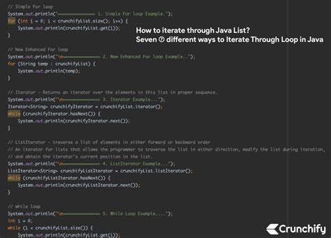 java iterate list|Different Ways to Iterate over a List in Java .